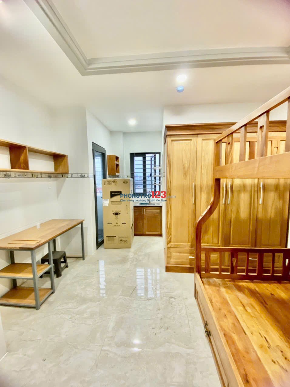 Studio giường tầng Full Nội Thất - Tân Phú, Q.7 (Gần chợ Tân Mỹ)