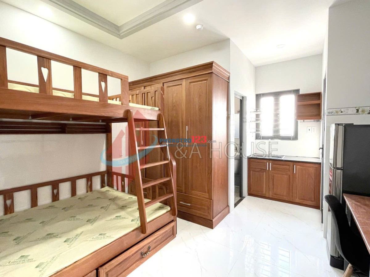 Studio giường tầng Full Nội Thất - Tân Phú, Q.7 (Gần chợ Tân Mỹ)