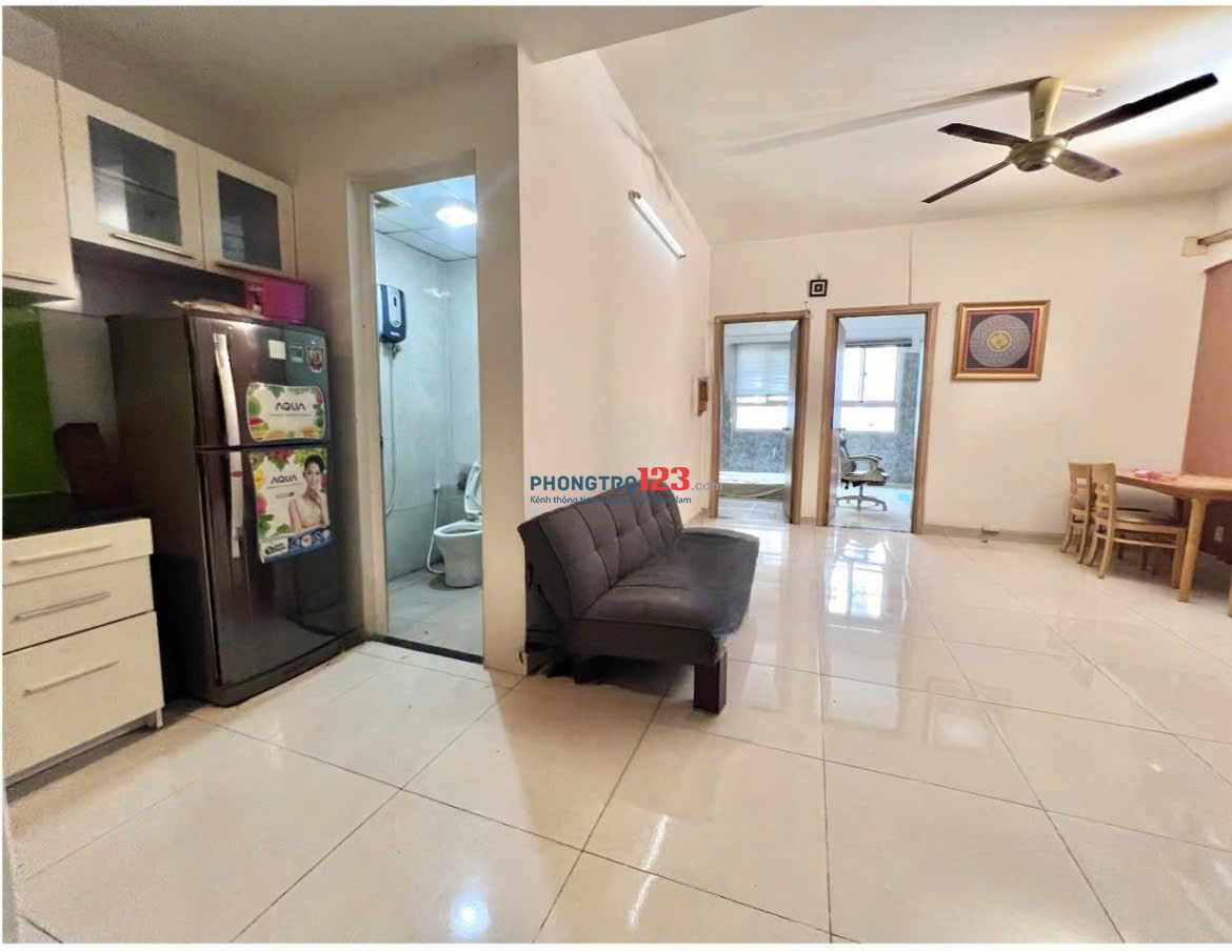 Chung cư Kim Hồng, Vườn Lài, TP: 68m2, 2p ngủ, 8tr5/th, Nội thất