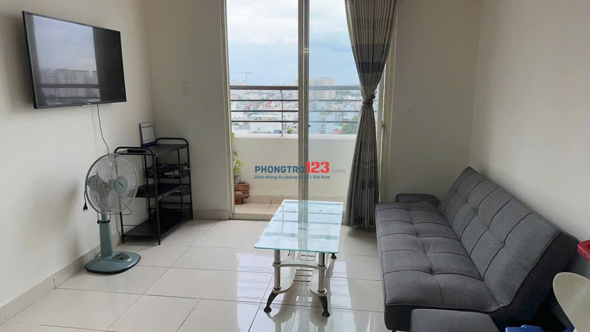 Chung cư Khang Gia, Phan Huy Ích, GV: 80m2, 2p ngủ, full NT, 7,5tr/th