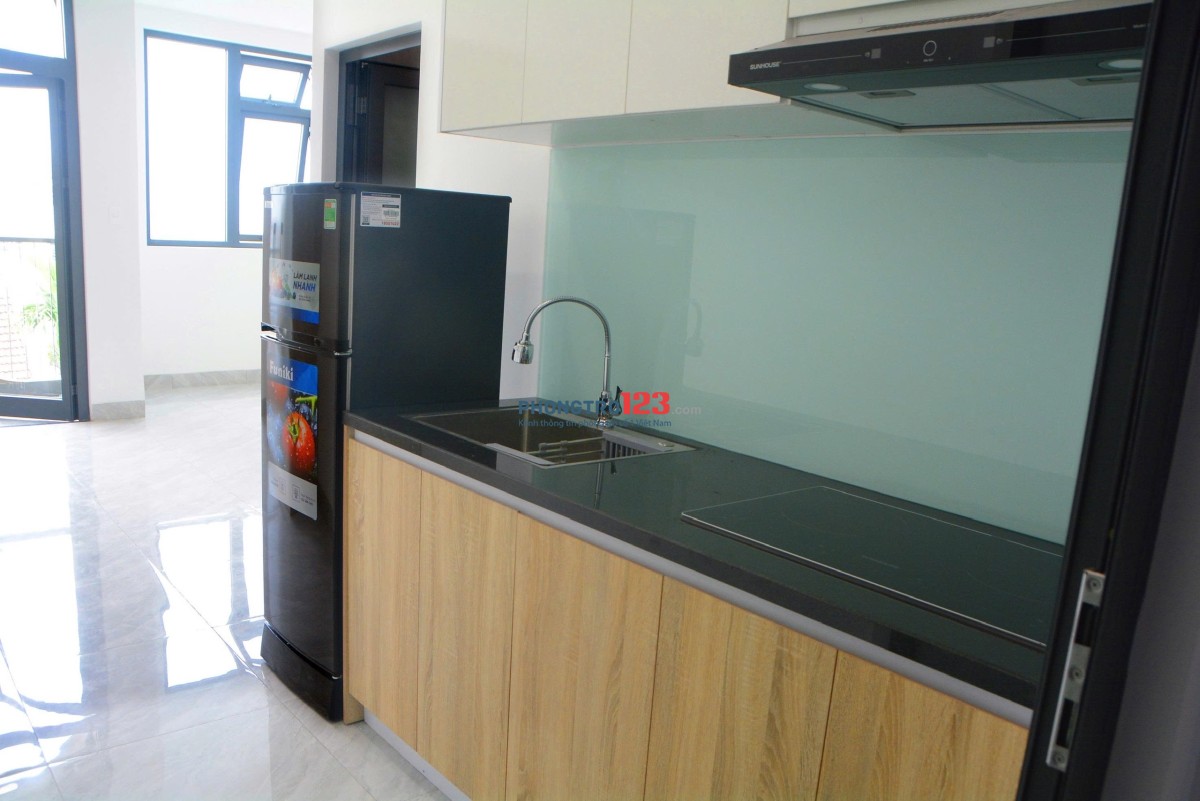 Cho thuê nguyên căn mới xây (9 phòng Studio bao gồm Nội thất mới )!và cho thuê mặt bằng tầng dưới