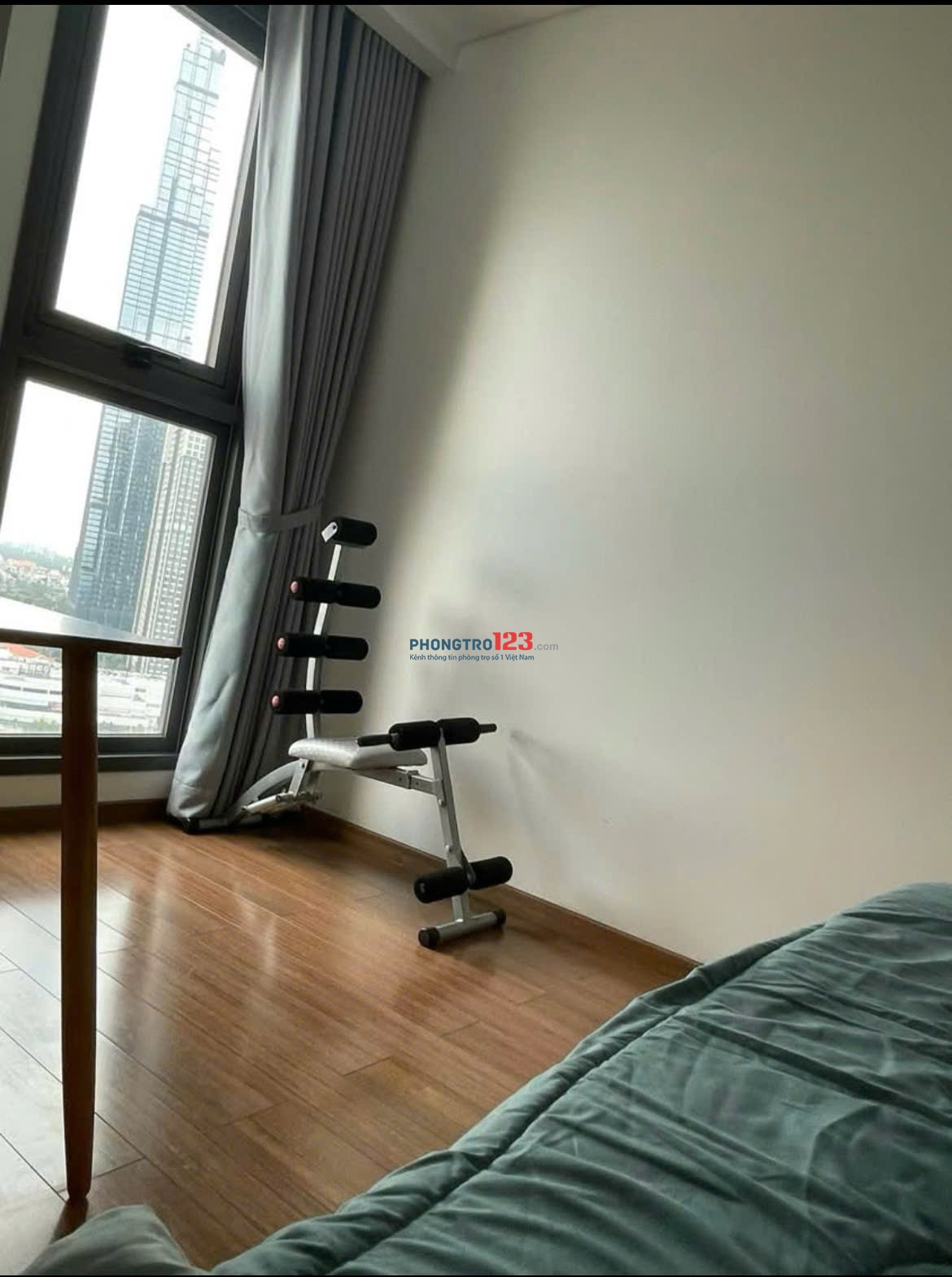 Chung cư Satra Eximland,Phú Nhuận:2p ngủ,2wc, NT, 16tr/th. Nhà trống