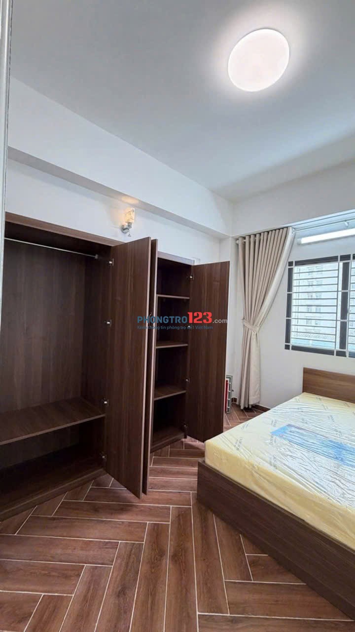 Chung cư Ung Văn Khiêm, P25, BT: 1p ngủ rộng, có NT, 62m2, 8tr/th
