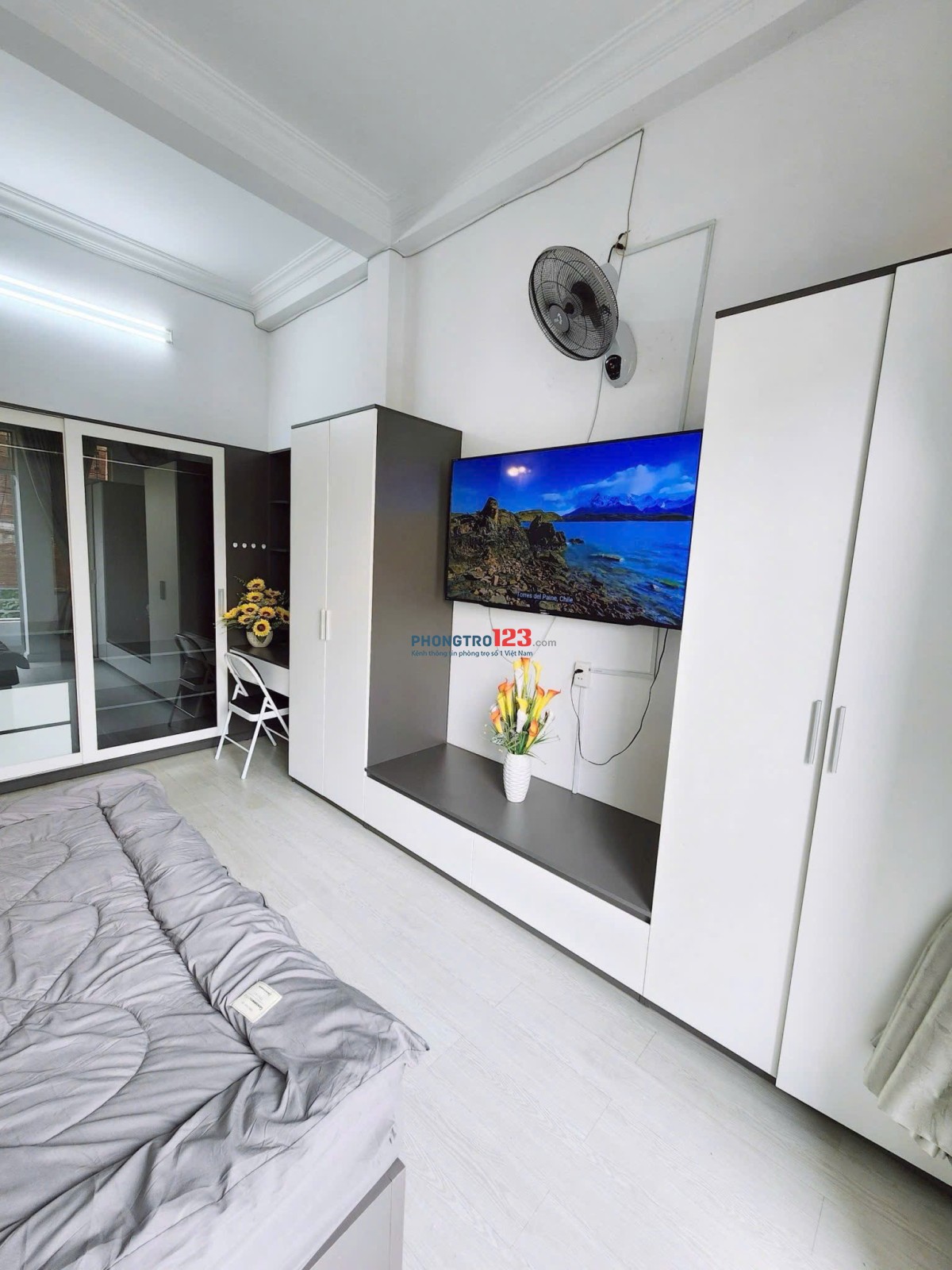 PHÒNG TRỌ BAN CÔNG MÁY GIẶT RIÊNG 35M2 NGUYỄN THƯỢNG HIỀN CHỢ BÀ CHIỄU BÌNH THẠNH