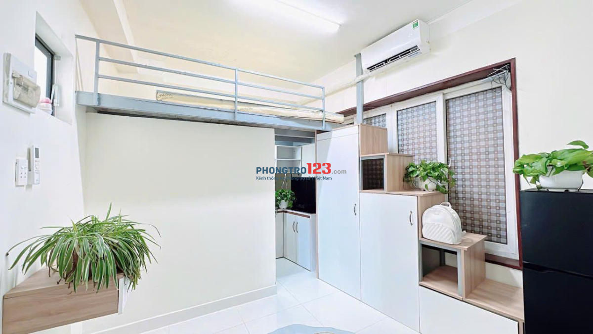 Duplex 20m2 lầu 3 Bạch Đằng Bình Thạnh, máy giặt riêng, chỉ 4.6 triệu