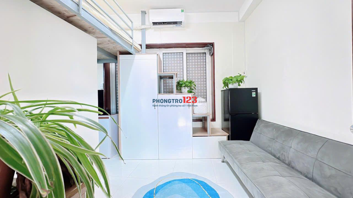 Duplex 20m2 lầu 3 Bạch Đằng Bình Thạnh, máy giặt riêng, chỉ 4.6 triệu