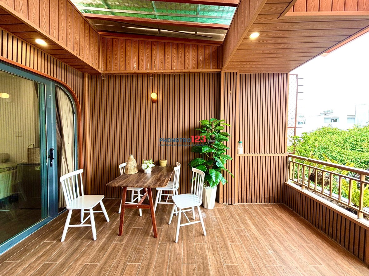CHO THUÊ CĂN HỘ 1 PHÒNG NGỦ FULL NỘI THẤT – BAN CÔNG RỘNG – GẦN ĐH KINH TẾ TÀI CHÍNH