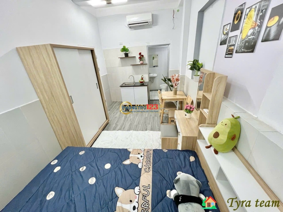 CHO THUÊ PHÒNG FULL NỘI THẤT TONE TRẮNG CỰC XINH GẦN CHỢ BÀ CHIỂU Ở BÌNH THẠNH