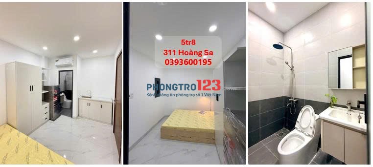 Phòng full nội thất có wc riêng, quận 1