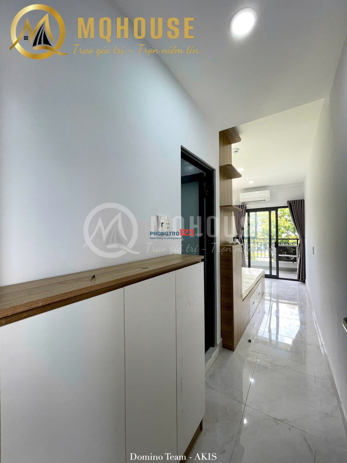 TRỌ STUDIO BAN CÔNG THIẾT KẾ TÁCH BẾP TẠI BÌNH TRƯNG, QUẬN 2