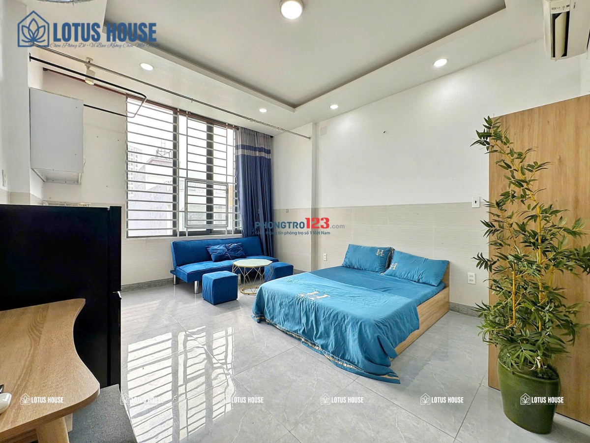 CHO THUÊ CĂN HỘ STUDIO CỬA SỔ TRỜI RỘNG FULL NỘI THẤT VIEW SÂN THƯỢNG KHU VỰC TRUNG TÂM