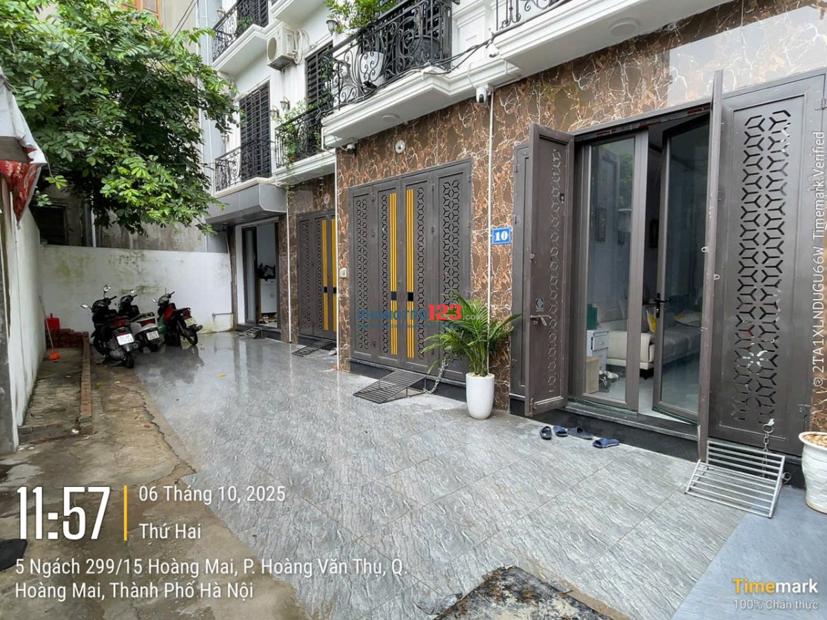 cho thuê nhà nguyên căn 4 tầng mới xây đầy đủ tiện nghi chỉ việc đến ở gần công viên hồ đền lừ