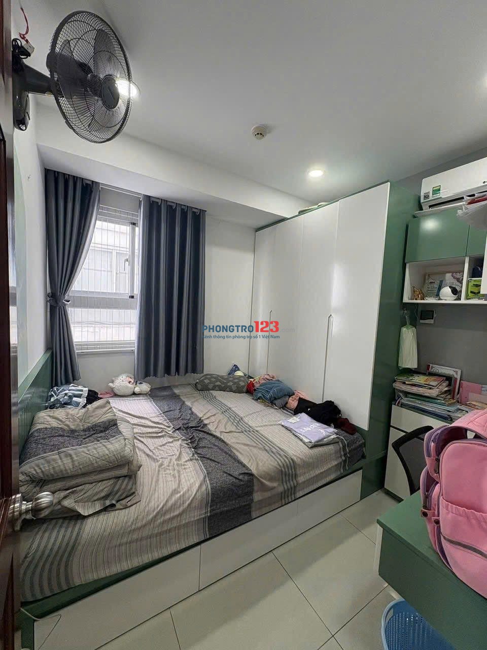 Căn hộ Oriental Plaza, Âu Cơ, Tân Phú: 12tr/th, 2p ngủ,78m2,NT, Nhà mới