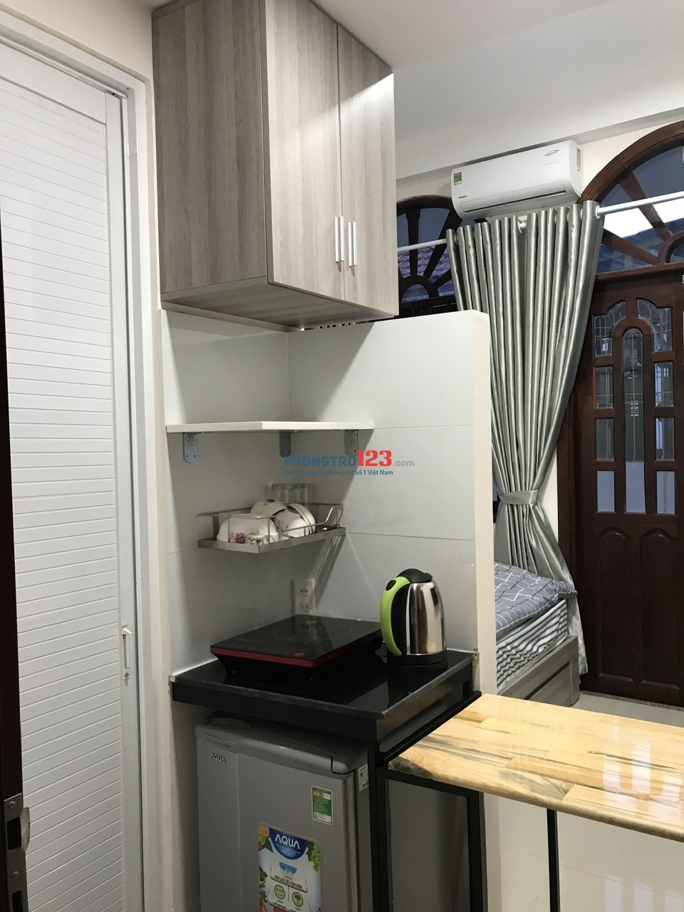 CHÍNH CHỦ CHO THUÊ STUDIO 333/100 TRẦN BÌNH TRỌNG, P4, Q5 ĐỦ NỘI THẤT, dtdd 0949854510