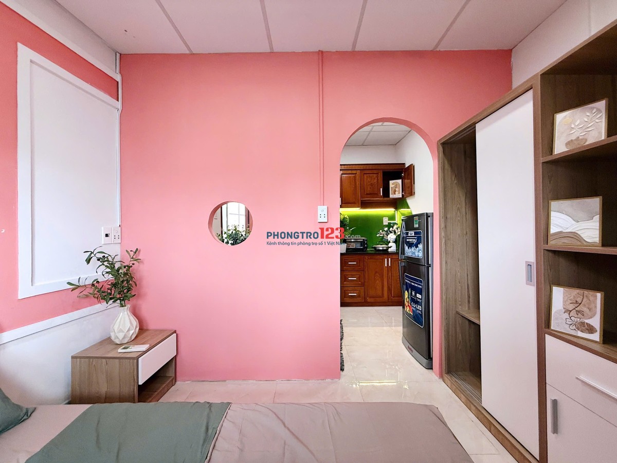 PHÒNG 1PN FULL NỘI THẤT NGAY CHỢ BÀ CHIỂU, NGÃ 4 HÀNG XANH, VẠN KIẾP BÌNH THẠNH.