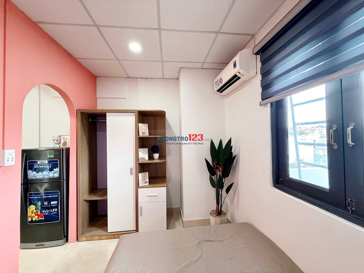 PHÒNG 1PN FULL NỘI THẤT NGAY CHỢ BÀ CHIỂU, NGÃ 4 HÀNG XANH, VẠN KIẾP BÌNH THẠNH.