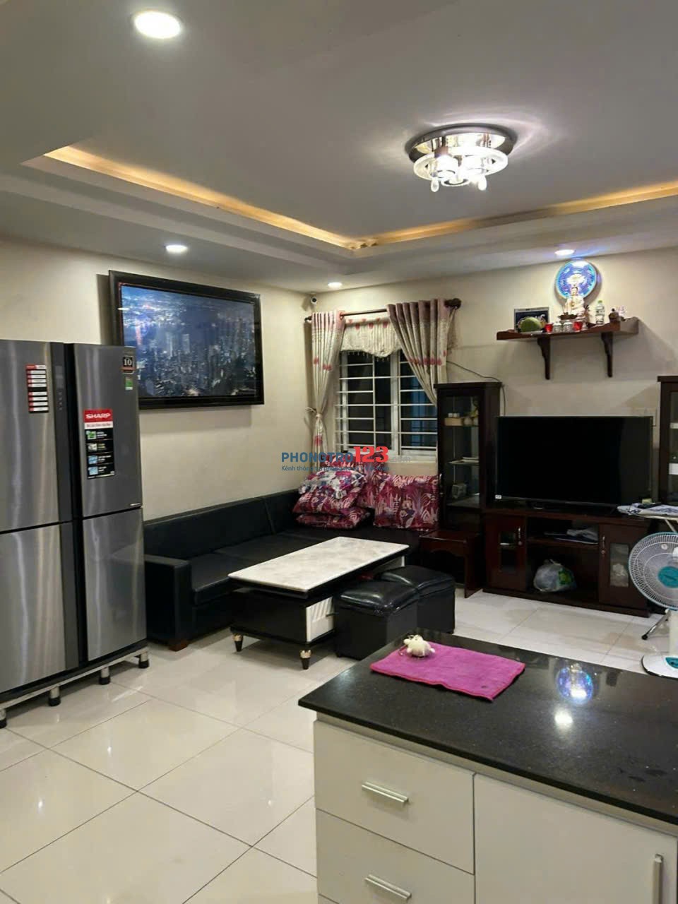Chung Cư D5 - Đường D5 -Thạnh Mỹ Tây (p25) căn 3p ngủ, 105m2, giá 15tr/tháng
