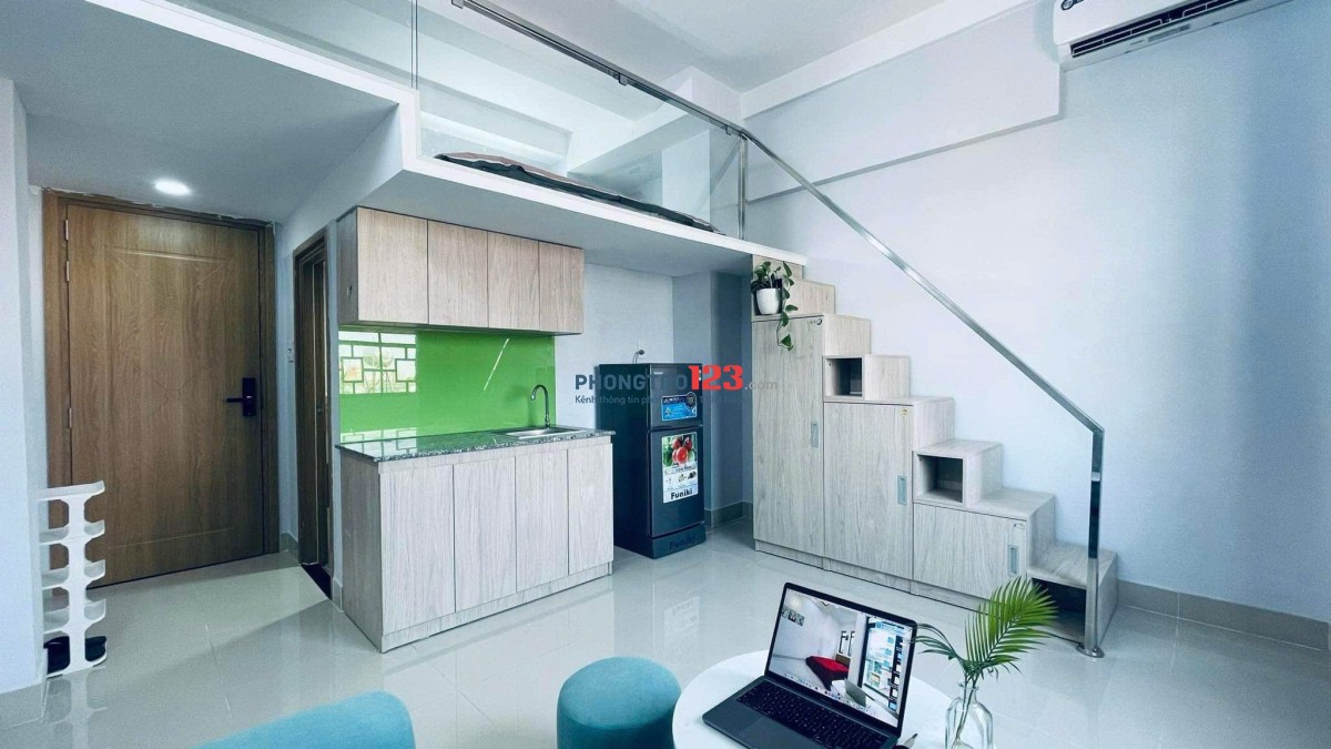 CĂN HỘ DUPLEX FULL NỘI THẤT – GẦN NGÃ TƯ HÀNG XANH -BÌNH THẠNH