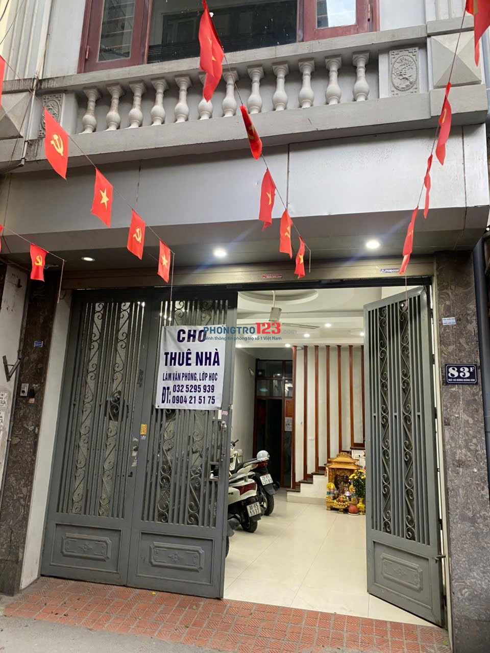 Cho gia đình thuê căn hộ khép kín 60m2 chia 2 phòng, khu phụ khép kín