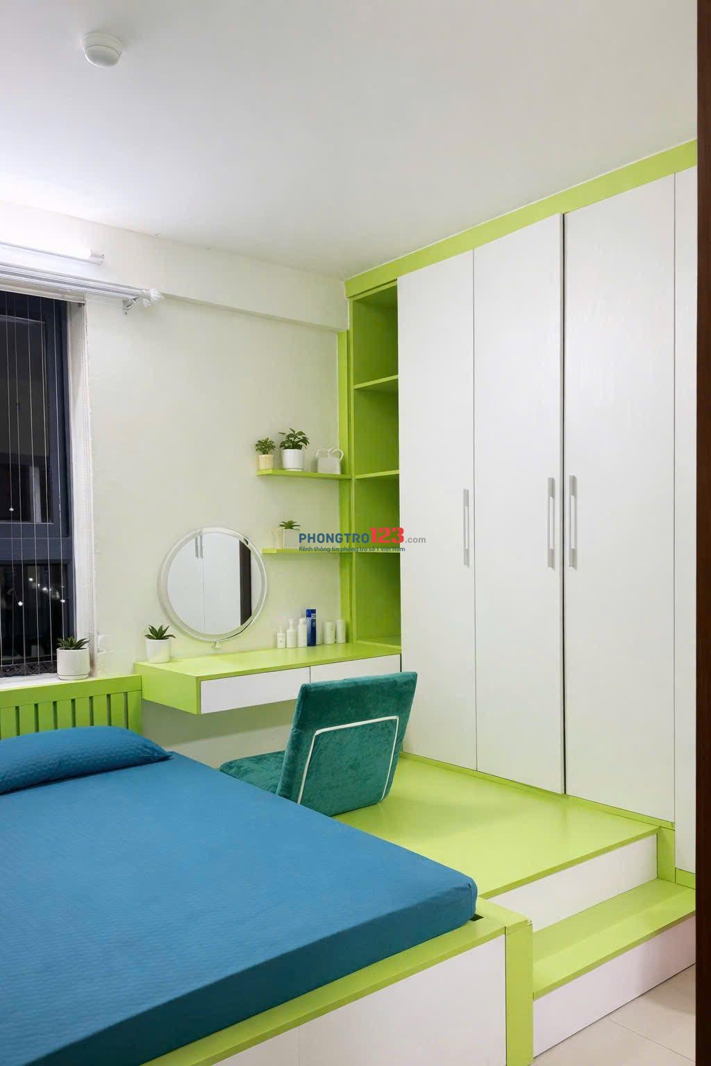 Cho thuê căn hộ Idico-khu C: 2p ngủ, 2wc, có đủ nội thất, 10,5tr/th