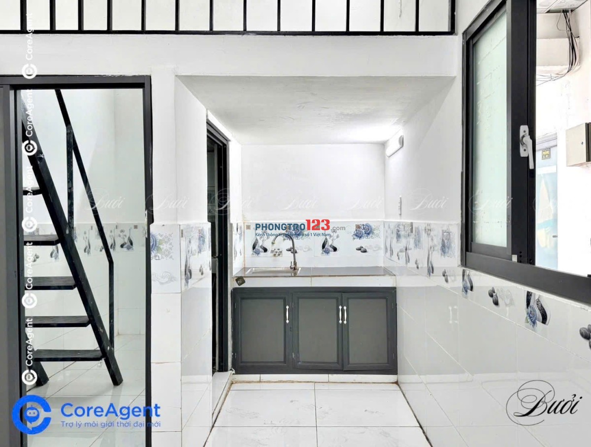 Phòng giá rẻ gác cao 2m nội thất ngay Hoà Bình - Hương Lộ 2, Ngã Tư Bốn Xã