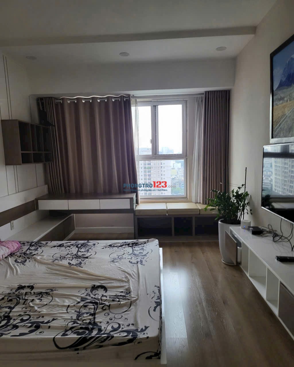 C/c Satra Eximland- Phú Nhuận căn 2phòng ngủ rộng giá 16tr/th