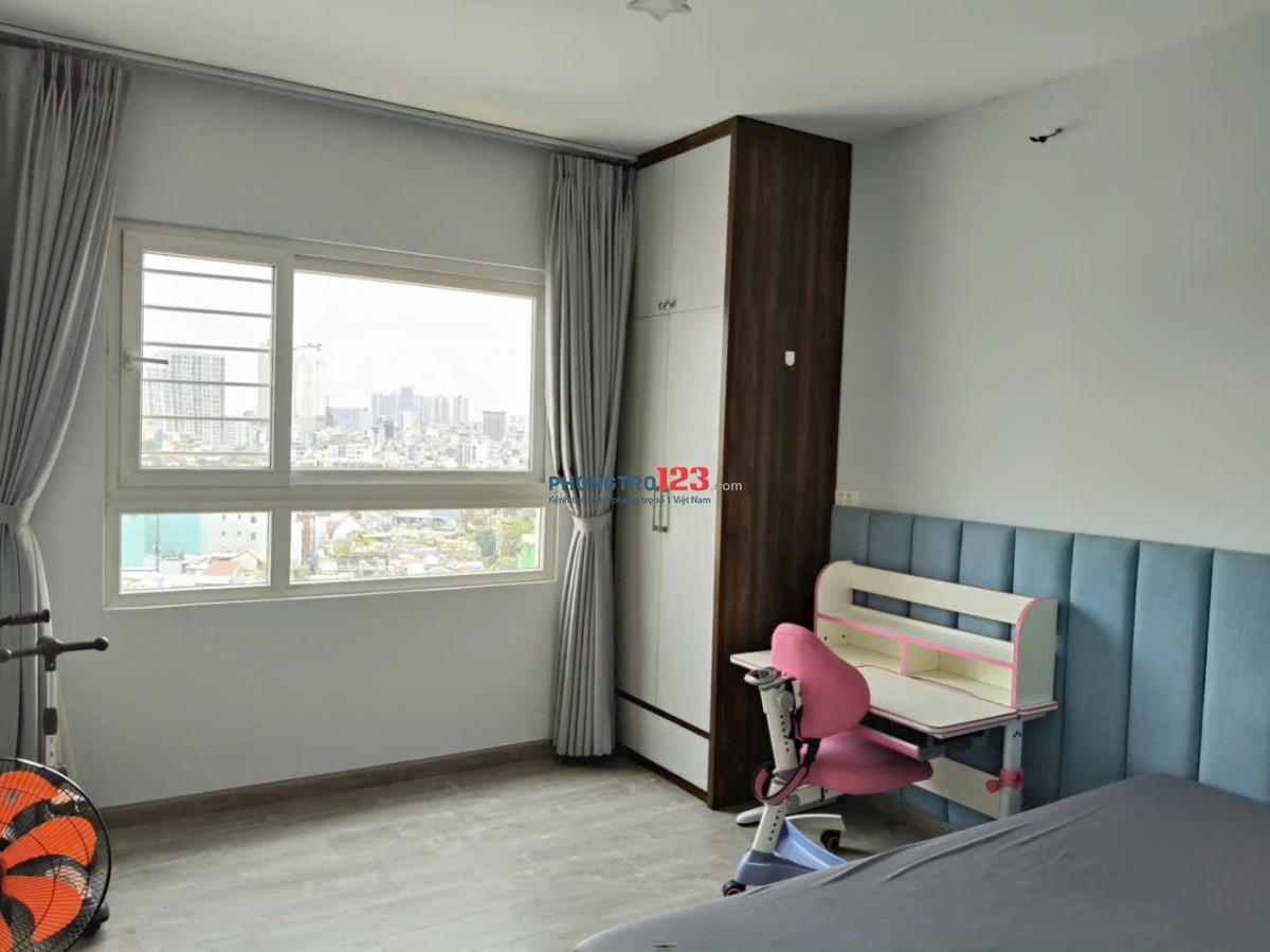 PN Techcons, Hoa sứ, cho thuê căn 2 phòng, 90m2, nội thất, 16tr/th