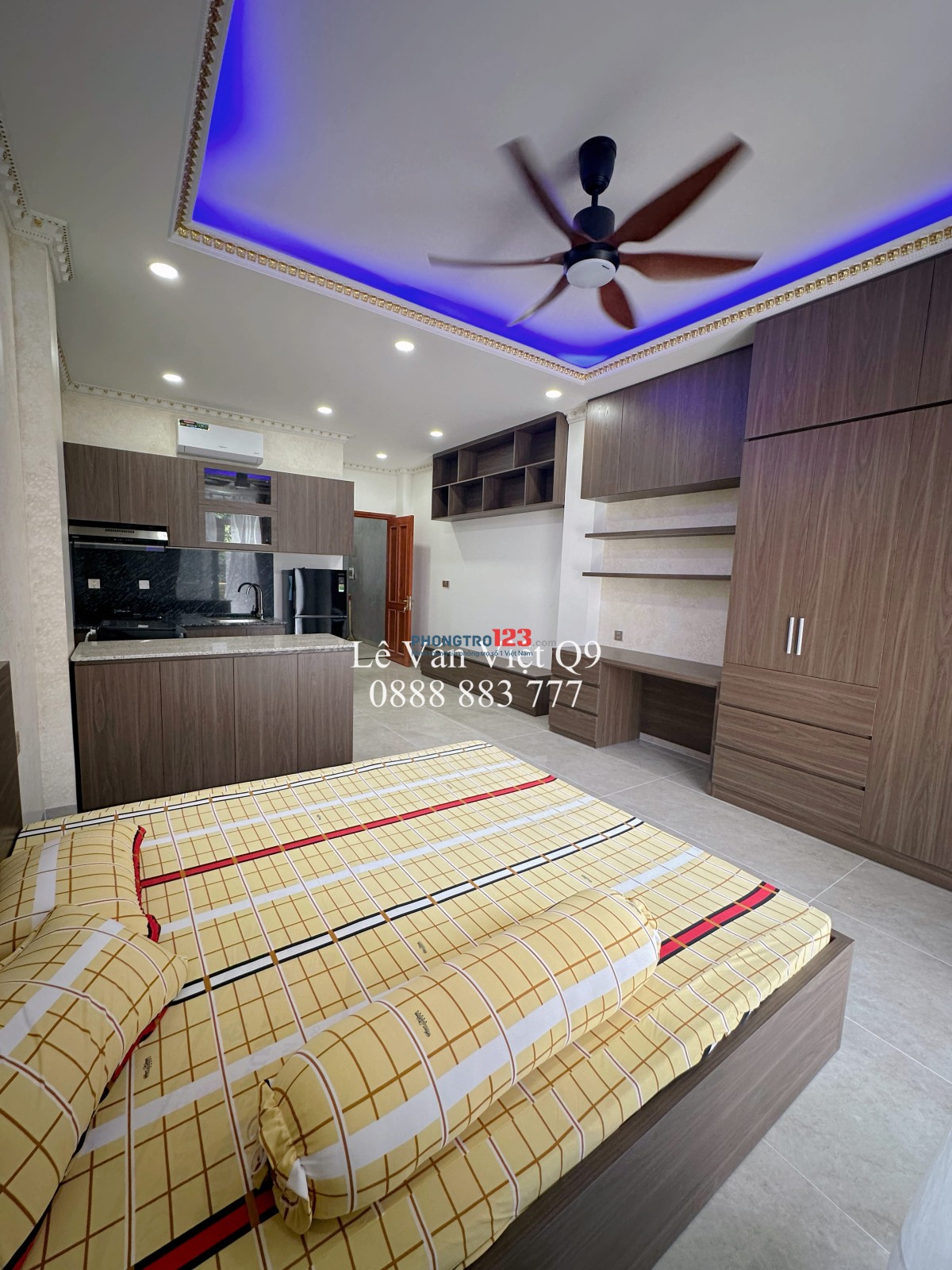 CHO THUÊ CĂN HỘ DỊCH VỤ QUẬN 9 FULL NỘI THẤT GIÁ 4,5 TRIỆU ĐƯỜNG NGUYỄN VĂN TĂNG GIAO NGUYỄN XIỂN