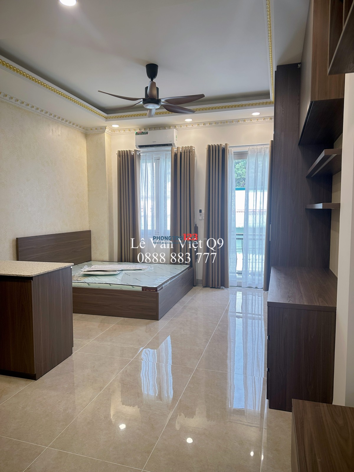 CHO THUÊ CĂN HỘ DỊCH VỤ QUẬN 9 FULL NỘI THẤT GIÁ 4,5 TRIỆU ĐƯỜNG NGUYỄN VĂN TĂNG GIAO NGUYỄN XIỂN
