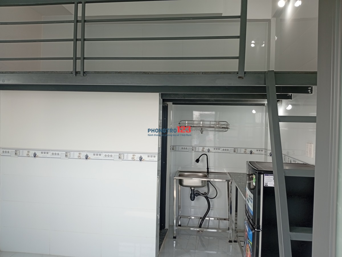 CHO THUÊ CĂN HỘ DỊCH VỤ MỚI GIÁ RẺ, GÁC XÉP MÁY LẠNH ĐƯỜNG NGUYỄN THÁI SƠN PHƯỜNG 5 GÒ VẤP