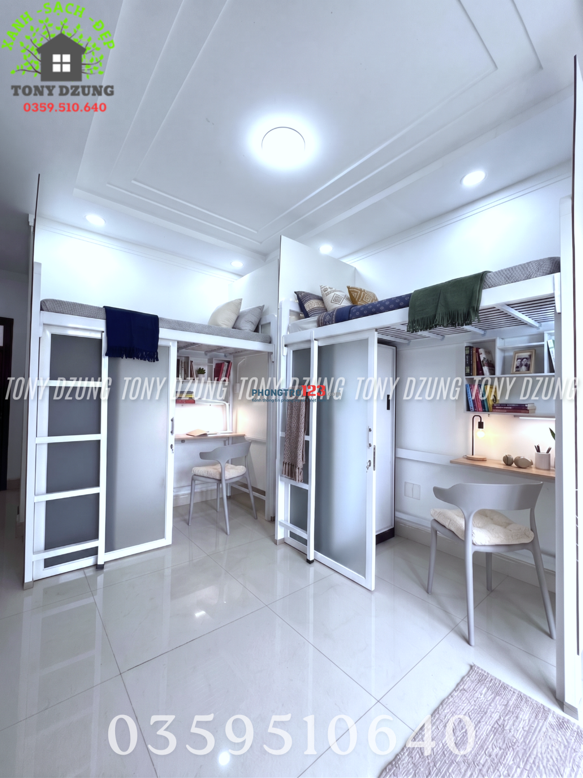 KÝ TÚC XÁ SỐNG SANG CITYLAND - PHÒNG 4 NGƯỜI - CHỈ 1 GIÁ BAO TRỌN CHI PHÍ