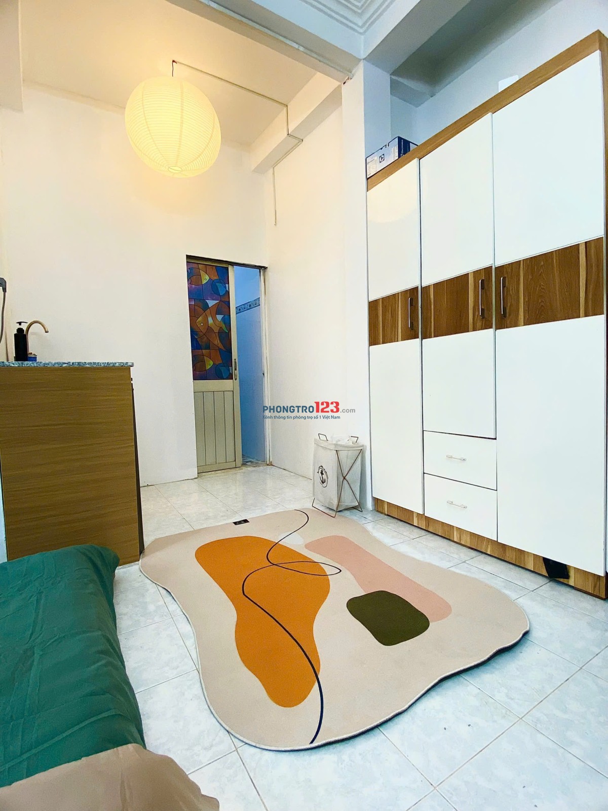 Lầu 1- Studio full nt- Bancol lớn- 30m2- Số 137 Trần Đình Xu