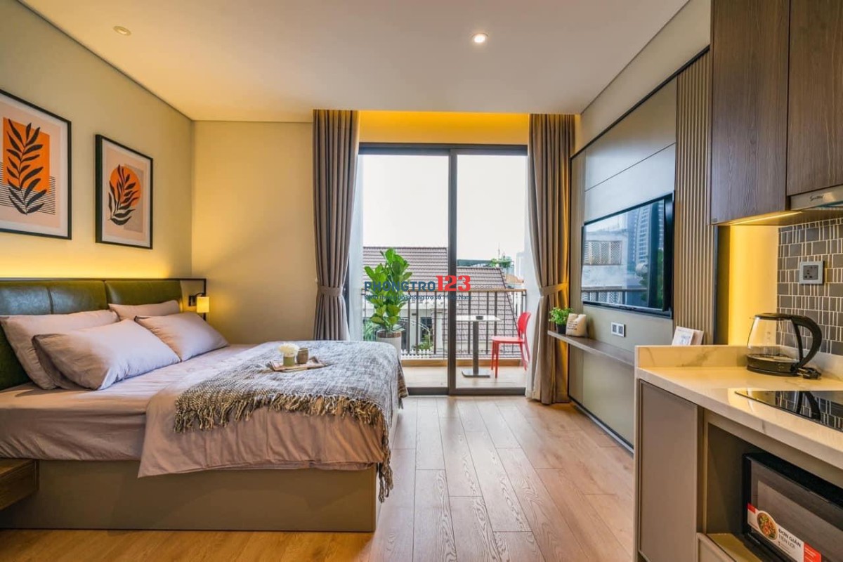 Phú Nhuận Studio ban công – Full nội thất, ở là mê