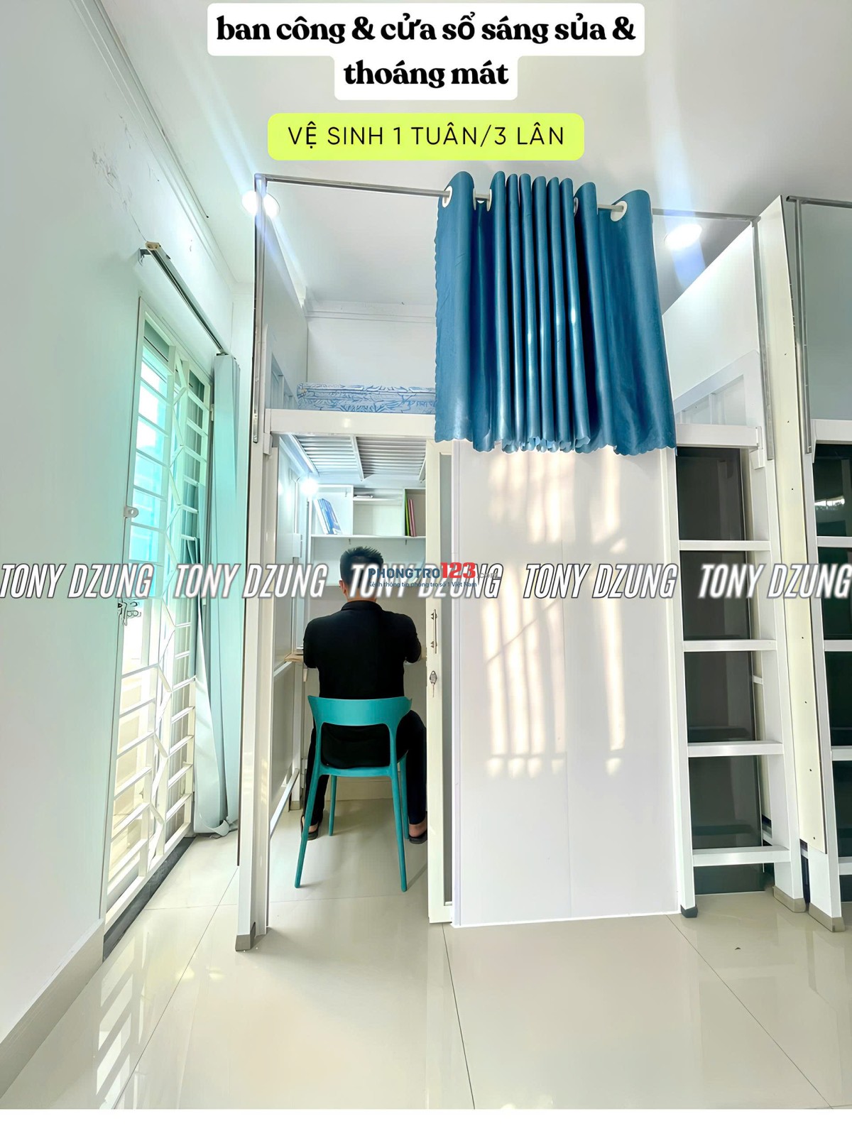 Ký túc xá dạng Compact miniduplex ngay cityland center hill - Bao chi phí - Phòng 4 người
