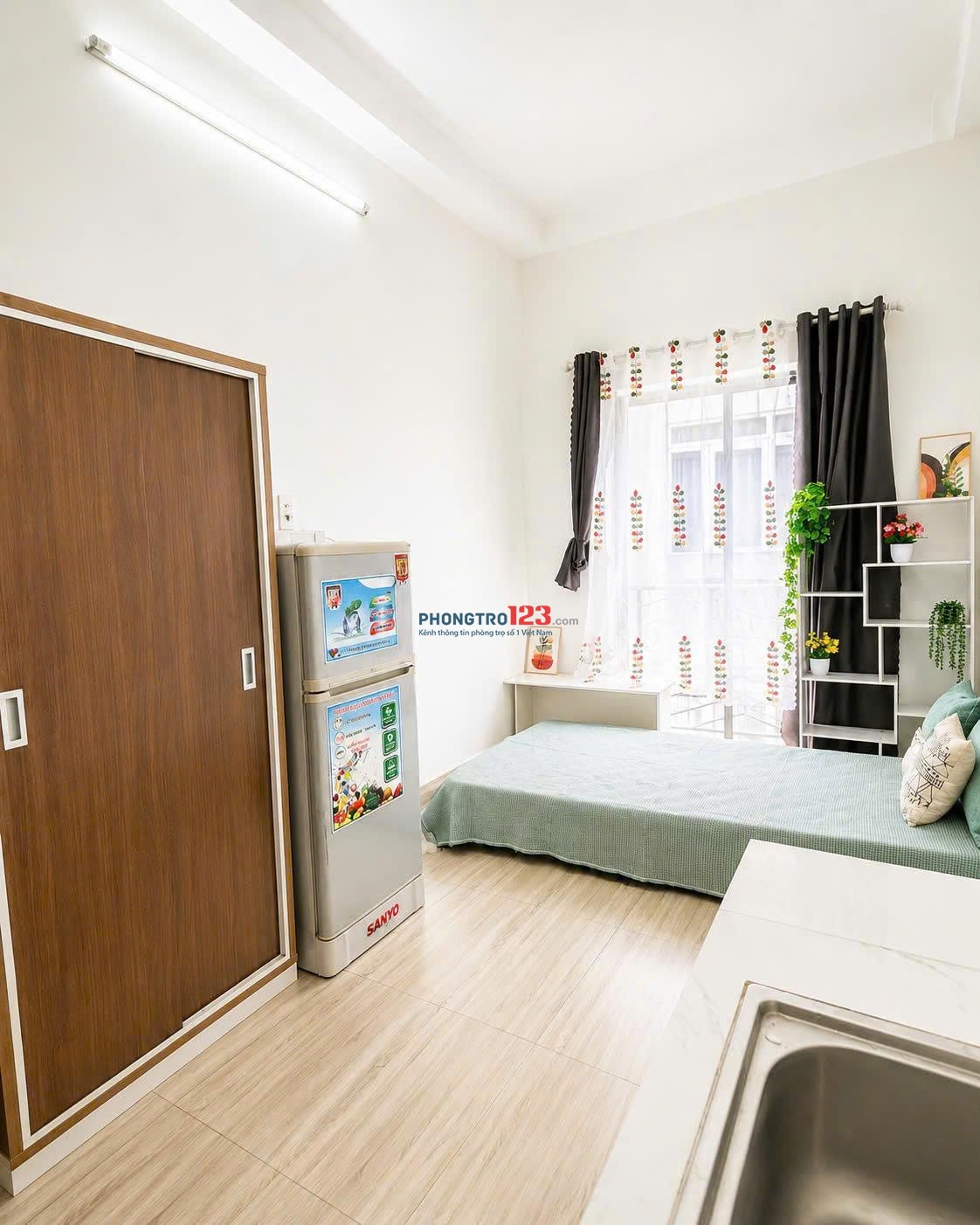 Studio Ban Công - Sạch Sẽ, An Ninh - Đặng Thùy Trâm - Giảm 500k khi thuê phòng