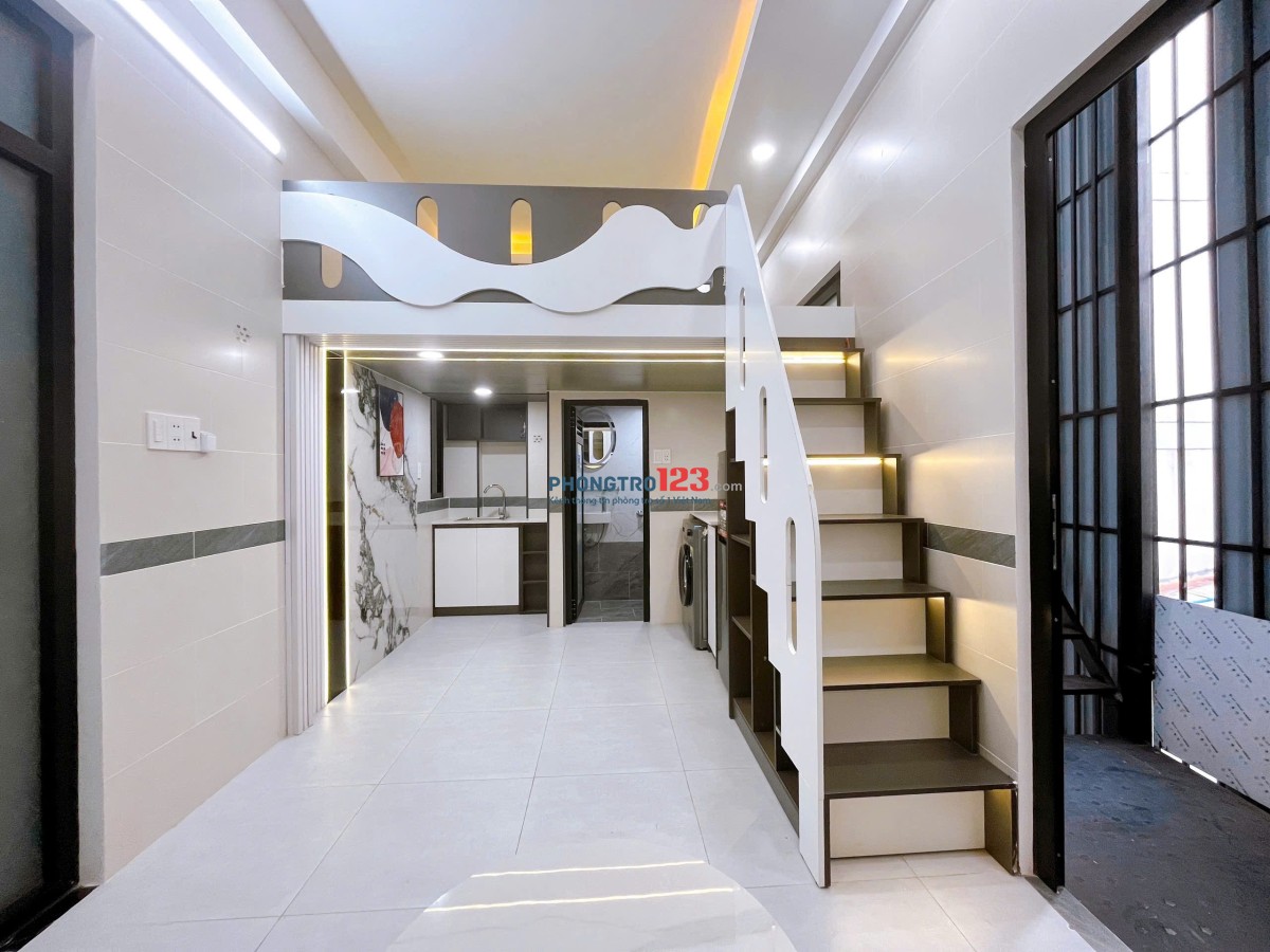 CĂN HỘ CÓ GÁC - FULL NỘI THẤT - CỬA SỔ TRỜI - CÁCH Q1 CHƯA TỚI 5P ĐI XE - DUY TÂN , PHÚ NHUẬN