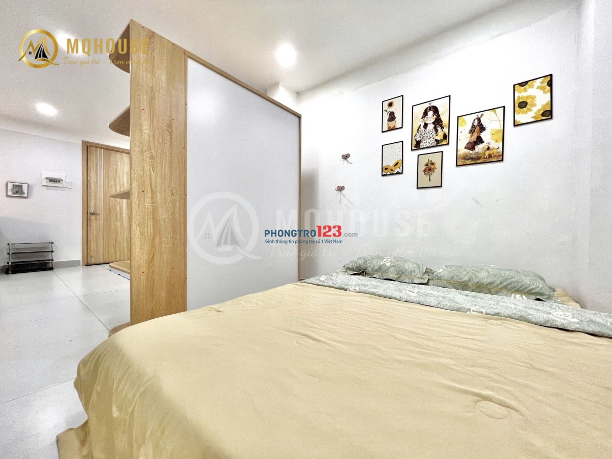 Căn hộ 1PN ban công, gần cv gia định, cv lê thị riêng