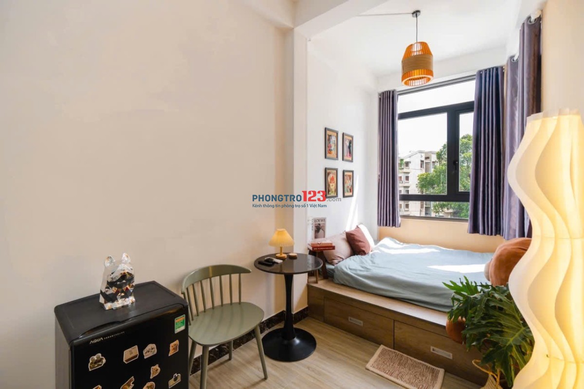 Phòng Trọ Siêu Thoáng view kính, Full nội thất Bình Thạnh gần Ngã tư hàng xanh GTGT Ngoại Thương