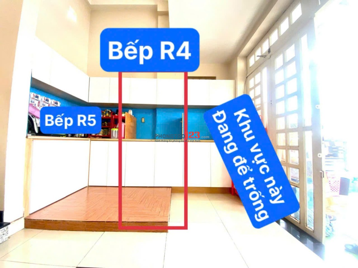 CĂN HỘ 2PN - Cửa sổ - Khu nấu ăn riêng Hồ Văn Huê PN