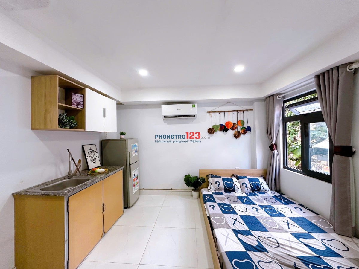 CHÍNH CHỦ CHO THUÊ STUDIO 25m2 FULL NỘI THẤT RA TRUNG TÂM CHỈ 10P