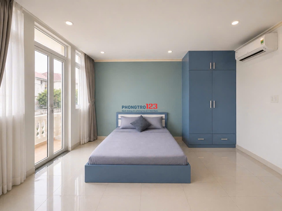 CHÍNH CHỦ CHO THUÊ PHÒNG BAN CÔNG 30M MỚI TINH, SÂN THƯỢNG CHILL 4,5TR CV LÀNG HOA