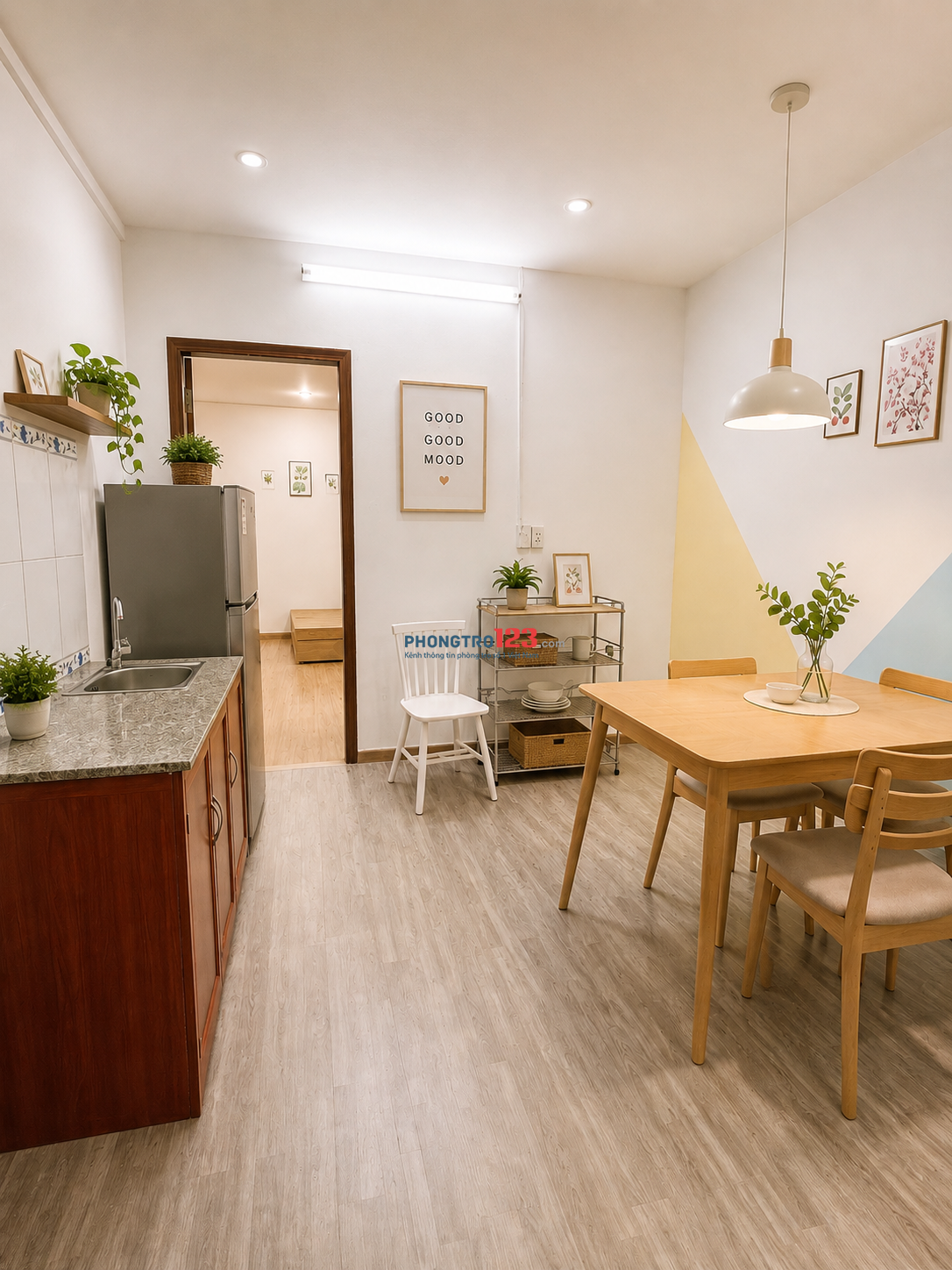 Căn hộ giá rẻ 1 phòng ngủ full nội thất - gần VinCom Cộng Hòa