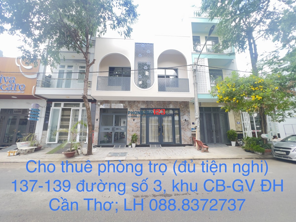 Cho thuê phòng trọ mới XD (đủ tiện nghi)