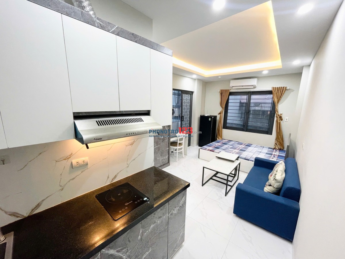 Cho Thuê phòng Căn Hộ Cửa Sổ Lớn - Nội Thất mới - Khu Vực An Ninh - Nơ Trang Long - Gần Chợ Bà Chiểu