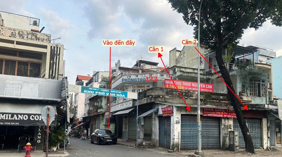 CHO THUÊ MẶT TIỀN NGUYỄN KIỆM, P. HẠNH THÔNG, HCM