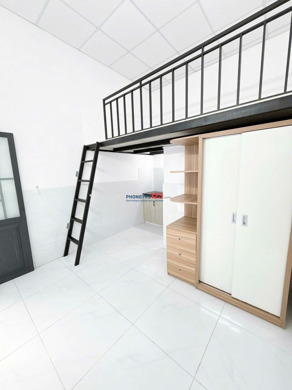 (BÌNH TÂN) Phòng Gác Lửng Xinh Xắn 20m2 - Giờ Giấc Tự Do - Nuôi Pet Thoải Mái!