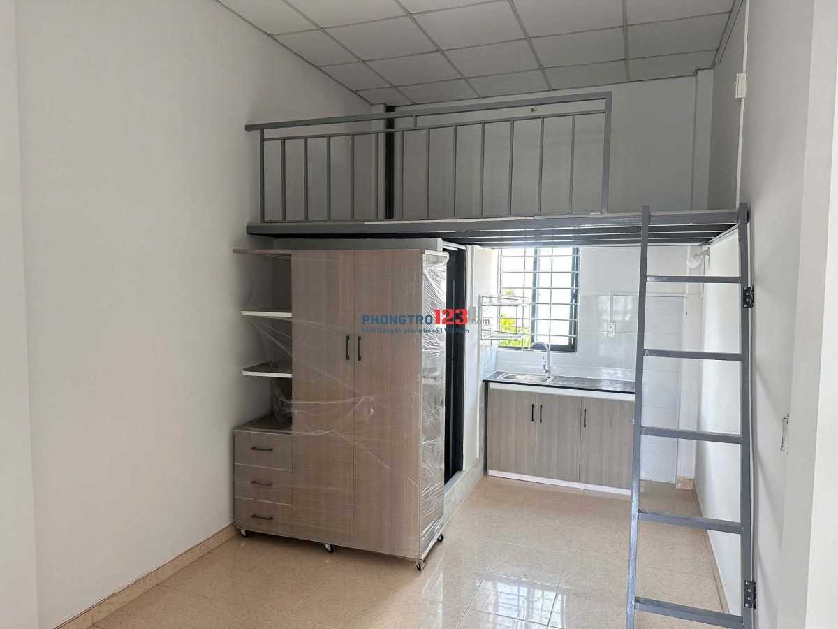 (BÌNH TÂN) Phòng Gác Lửng Xinh Xắn 20m2 - Giờ Giấc Tự Do - Nuôi Pet Thoải Mái!