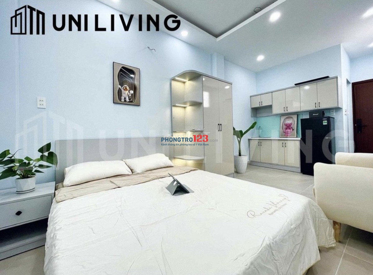 Cho Thuê Phòng Cửa Sổ Lớn, Nội thất mới, Bình Thạnh gần chợ Bà Chiểu, Văn Lang, tiện đi Quận 1