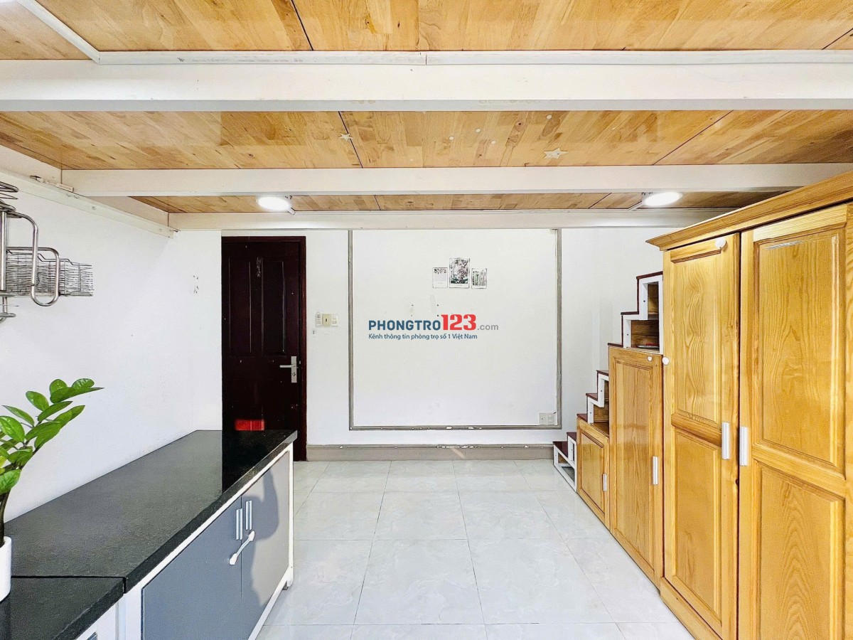 GÁC LỬNG SIÊU THOÁNG FULL TIỆN NGHI TẠI KHUÔNG VIỆT GẦN ĐH VĂN HIẾN, CÔNG VIÊN VĂN HÓA ĐẦM SEN