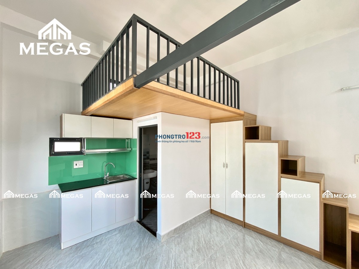 Khai Trương tòa nhà mới 100%, Phòng gác ban công và Studio giá rẻ có Full NT, MGR gần KCX Tân Thuận